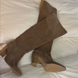 Crown Vintage Tan Over the Knee Boots